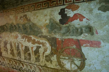 Mural from the Tomb of the Infernal Quadriga (detail)